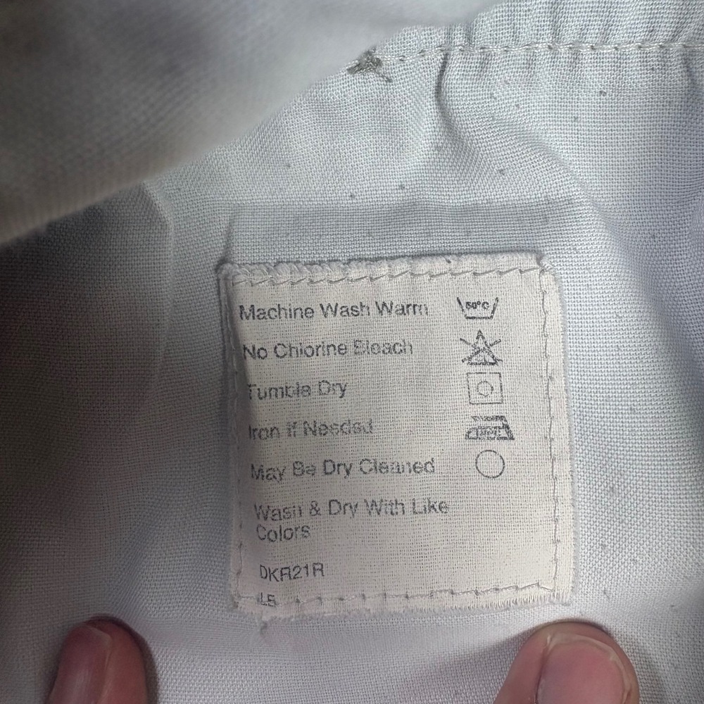 Dockers Chinos Mens 34x30 Khaki Grey Pleated Cotton Pants Vintage Made in USA - Picture 4 of 10